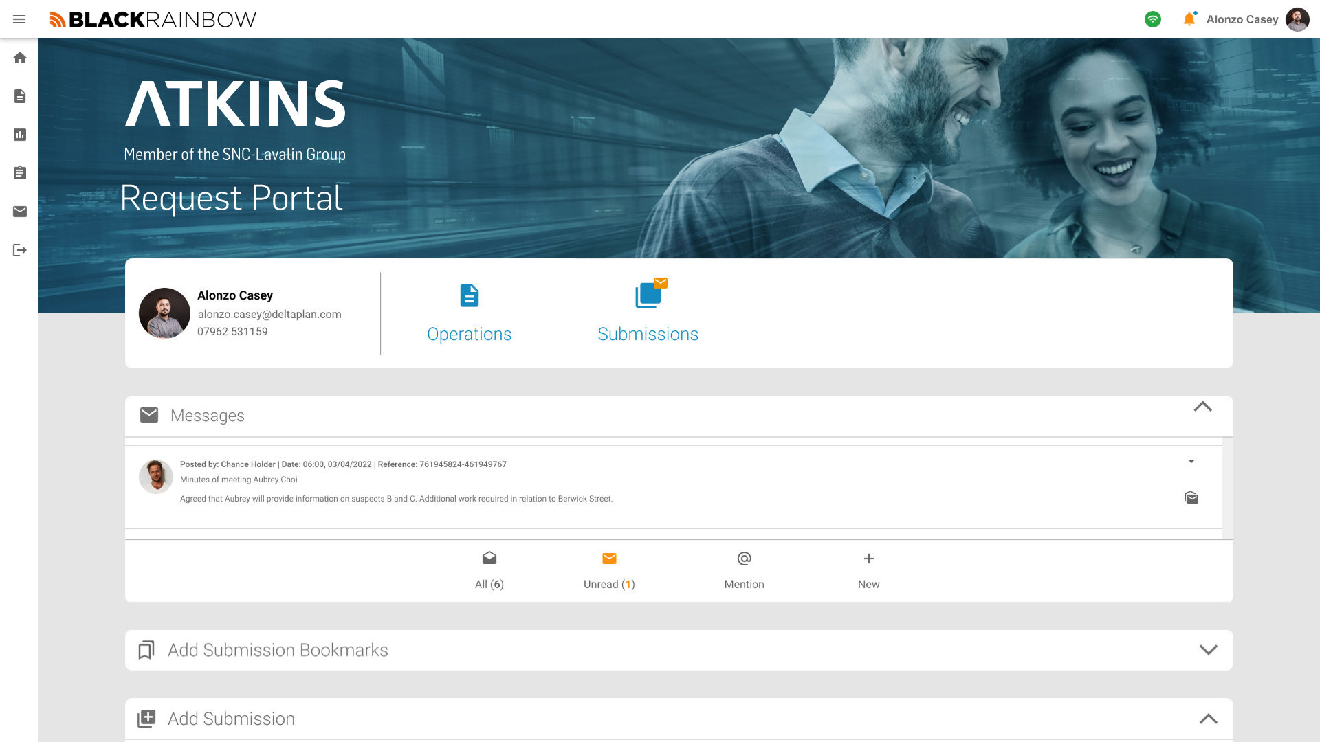 Atkins Dashboard Landing Page